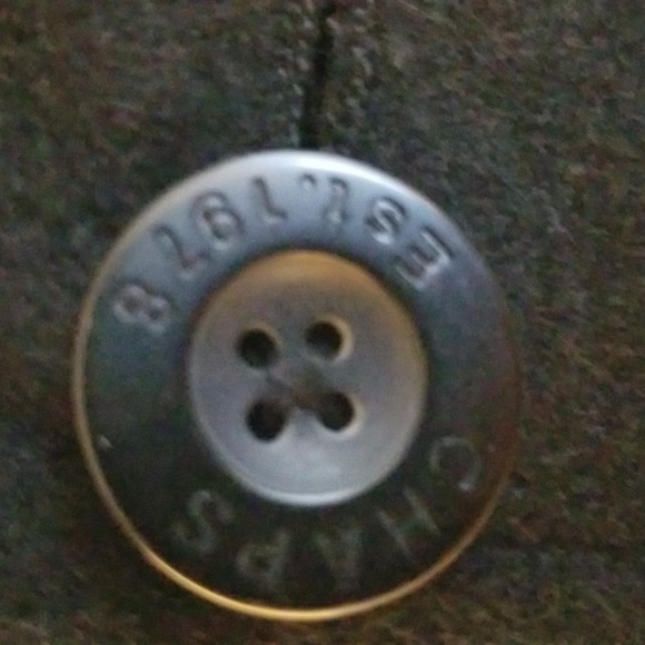 NWOT RL Chaps Men's Wool Black Pea Coat SZ XXL - Picture 4 of 11